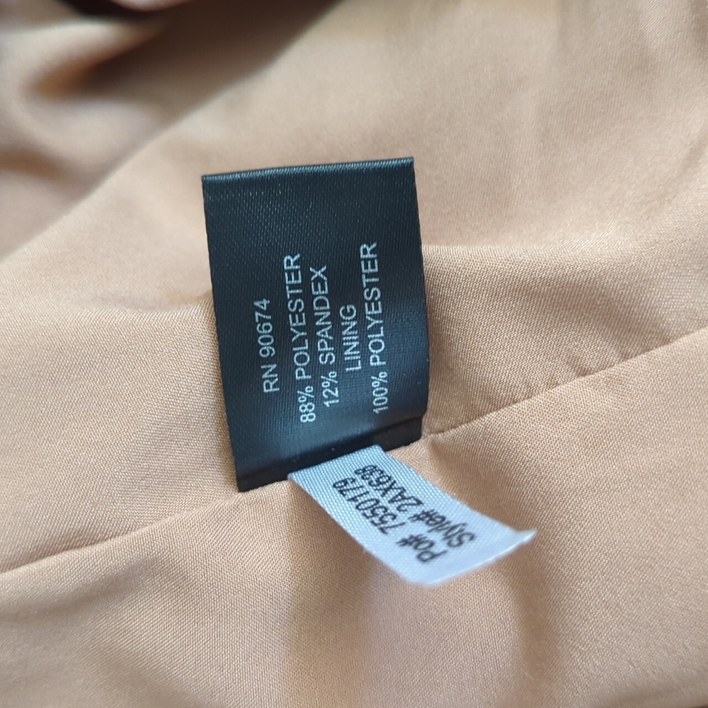 Boston Proper Tan Double-Breasted Blazer - Picture 12 of 12